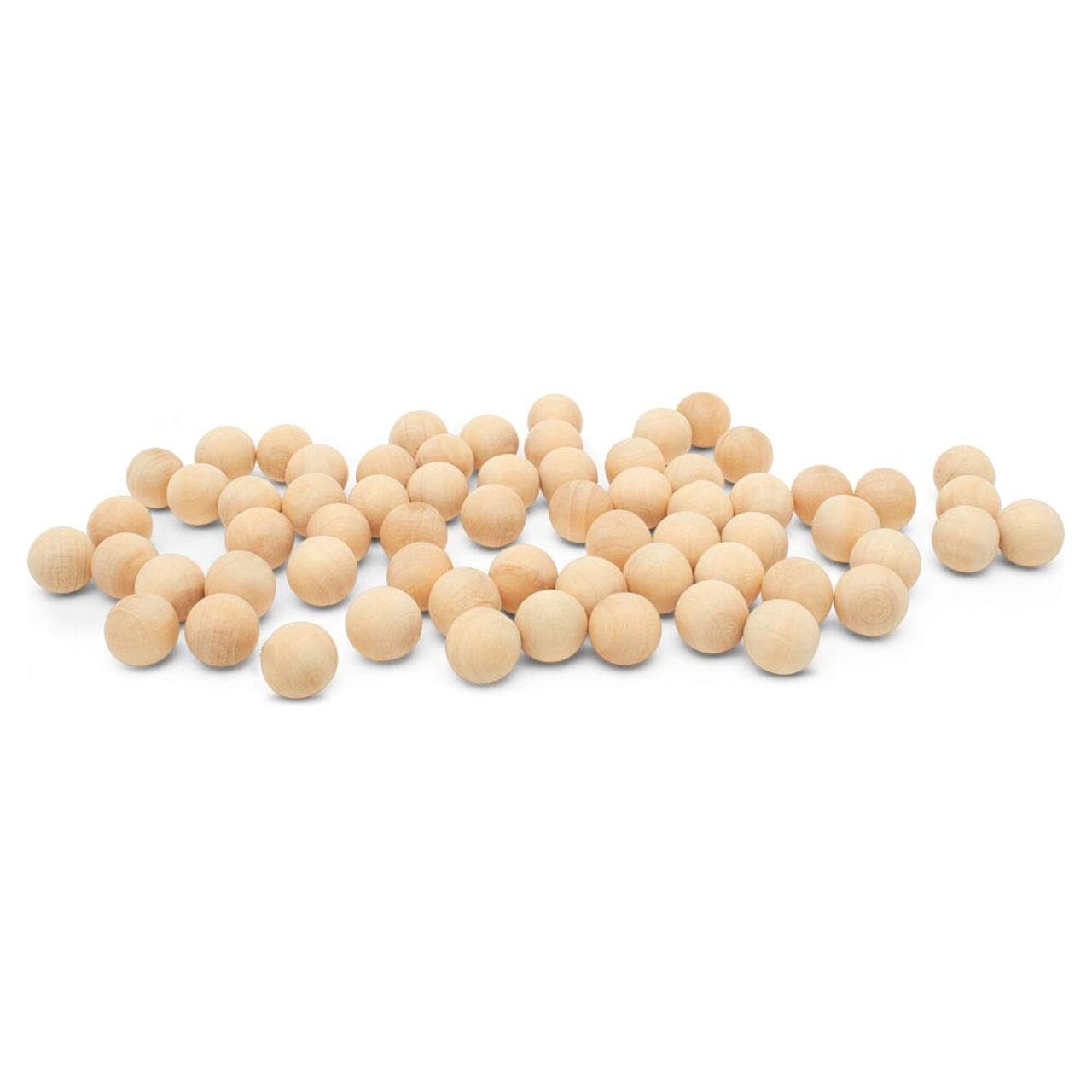 1/2 inch Wooden Balls, Bag of 100 Unfinished Round Wood Balls, Hardwood Birch, Small Marble Size Balls, for Crafts and DIY Projects, 1/2 inch Diameter